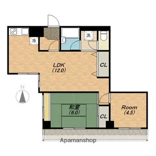 朝日プラザ高津Ⅲ【4階】の間取り