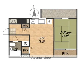 朝日プラザ高津Ⅲ【510号室】の間取り