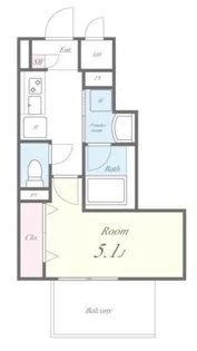 AKASHI ENTERPRISE【6階】の間取り