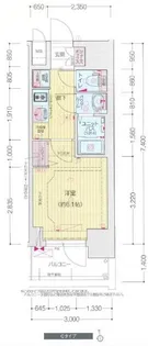 プレサンス松屋町ヴィゴラス【2階】の間取り