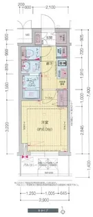 プレサンス松屋町ヴィゴラス【0302号室】の間取り