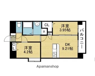 グランステディ城東中央【301号室】の間取り