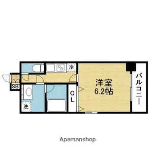 セイワパレス真田山公園南【13階】の間取り