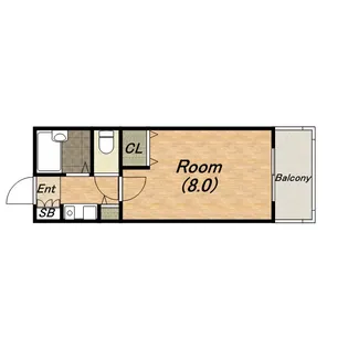 シティガーデン中寺【8階】の間取り