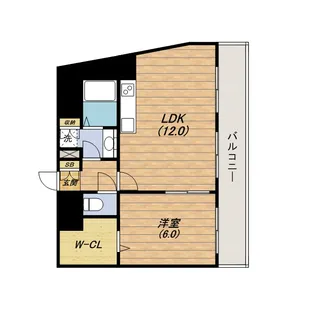 朝日プラザ天王寺東ピエ・タ・テール【8階】の間取り