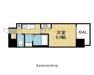 PARK HILLS今里蘭【12階】の間取り