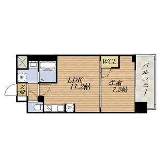 SーRESIDENCE日本橋QUALIER【4階】の間取り