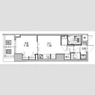 SーRESIDENCE堺筋本町UNO【15階】の間取り