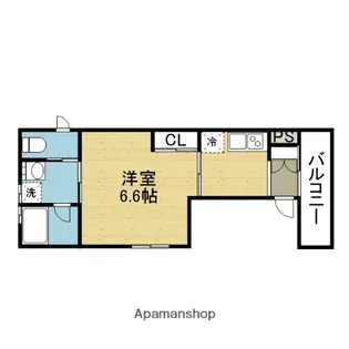 アヴェニール森ノ宮【101号室】の間取り