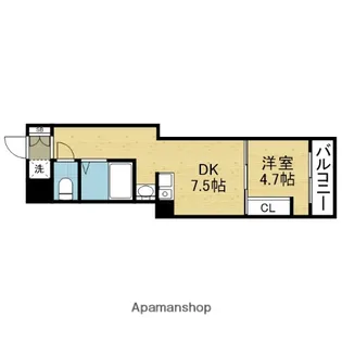 RICOTTO鶴橋【401号室】の間取り