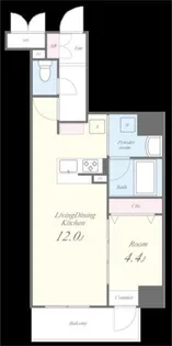ラフィット松屋町【3階】の間取り