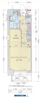 プレサンス堺筋本町エグゼブラン【4階】の間取り
