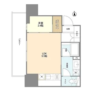 ルフォンプログレ堺筋本町タワーレジデンス【0303号室】の間取り