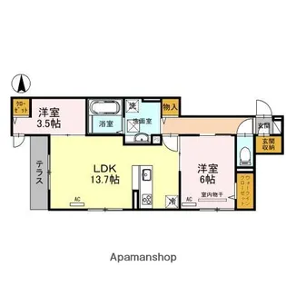 bonheur巽南【2階】の間取り