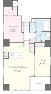 シークレフ北浜【5階】の間取り