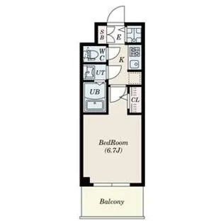 S-RESIDENCE城東SEVER【7階】の間取り