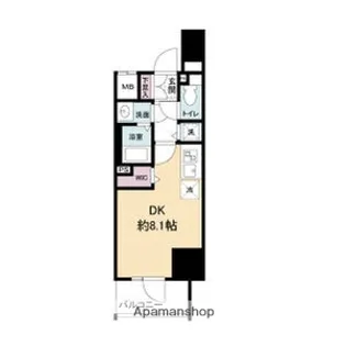 METROSA谷町六丁目NORTH【1404号室】の間取り