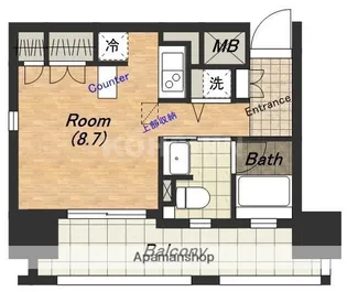 セイワパレス 夕陽丘【10階】の間取り