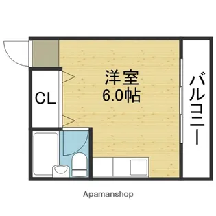 丸昌ビル【604号室】の間取り