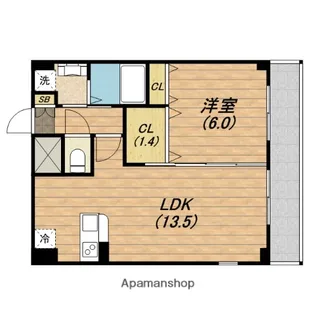 クリスタルエレガンス・WEST【801号室】の間取り