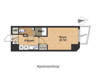 大阪プレステージ・アコモデーション【6階】の間取り