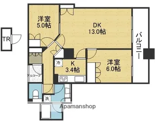 セントラルレジデンス天王寺シティタワー【20階】の間取り