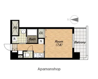ブランパレス寺田町【1階】の間取り