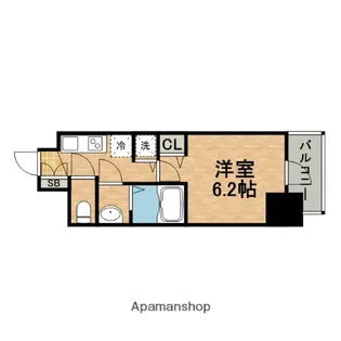 レオンコンフォート上本町カレント【5階】の間取り