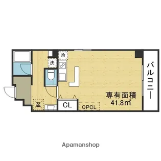 ユニハイム松屋町【404号室】の間取り