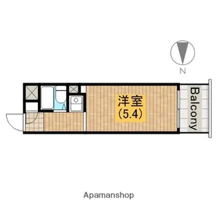 パークサイド上本町駅前【8階】の間取り