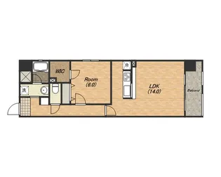 OCEAN松屋町【6階】の間取り