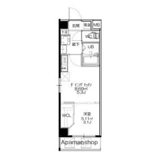 SERENITE−04【205号室】の間取り