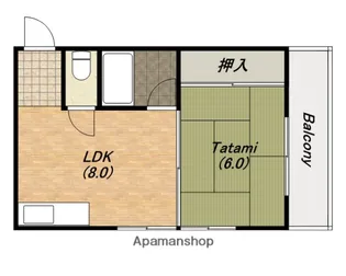 田平ビル【502号室】の間取り