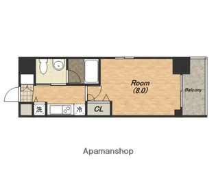 ISM谷町六丁目【3階】の間取り