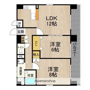 GATHERIA PACE【2階】の間取り