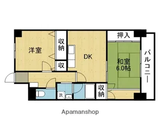 パークハイツ【3階】の間取り