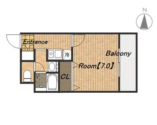フェリーチェ上本町【502号室】の間取り