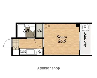 1Kの間取り画像