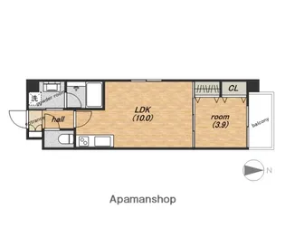 オルフェア上本町Ⅶ番館【6階】の間取り