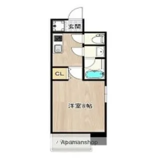 インプルーブ四天王寺【6階】の間取り