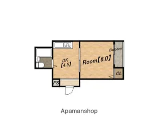 シティハイツ四天王寺【103号室】の間取り