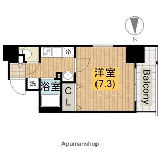 ポルト・ボヌール四天王寺夕陽ヶ丘ミラージュ【12階】の間取り