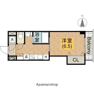 アパルト谷町【2階】の間取り