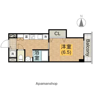 アパルト谷町【307号室】の間取り
