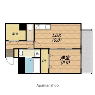 JOWA天王寺【2A号室】の間取り