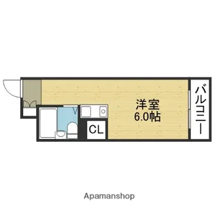 アップル天王寺【7階】の間取り