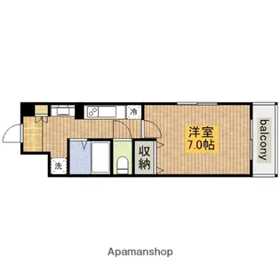 ビーバープレイス四天王寺【8階】の間取り