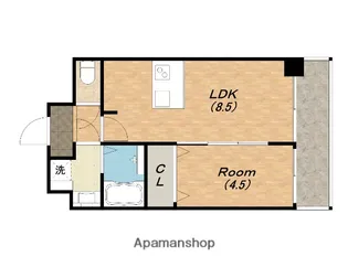 プレサンス高津公園ディオ【10階】の間取り