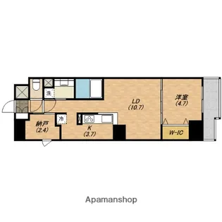 CALMTREE上町台【6階】の間取り