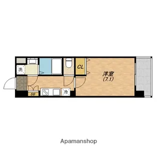 CHERRY BLOSSOM 真田山【703号室】の間取り